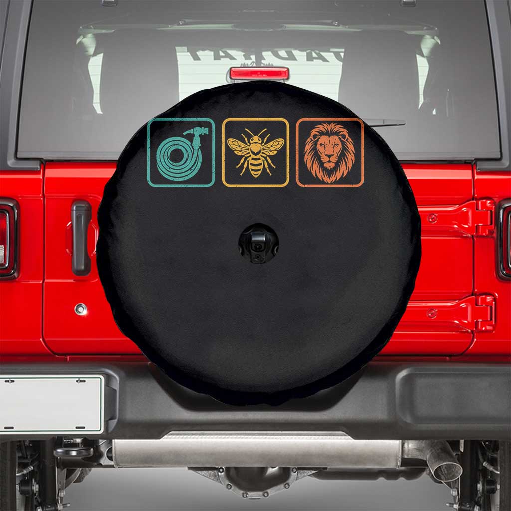 Hose Bee Lion Icons Funny Meme Retro Spare Tire Cover