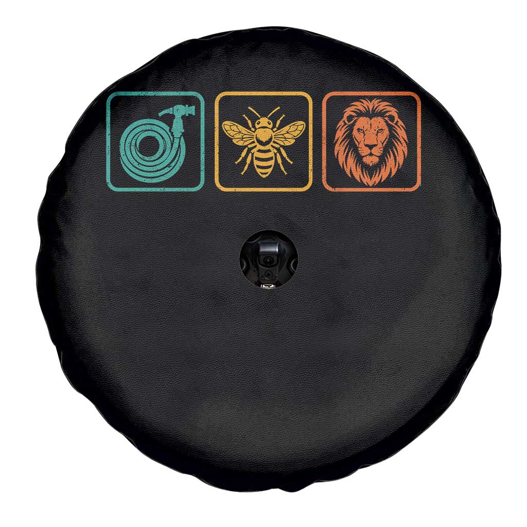 Hose Bee Lion Icons Funny Meme Retro Spare Tire Cover