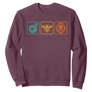 Hose Bee Lion Icons Funny Meme Retro Sweatshirt