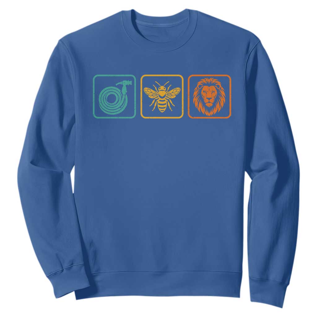 Hose Bee Lion Icons Funny Meme Retro Sweatshirt