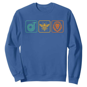 Hose Bee Lion Icons Funny Meme Retro Sweatshirt