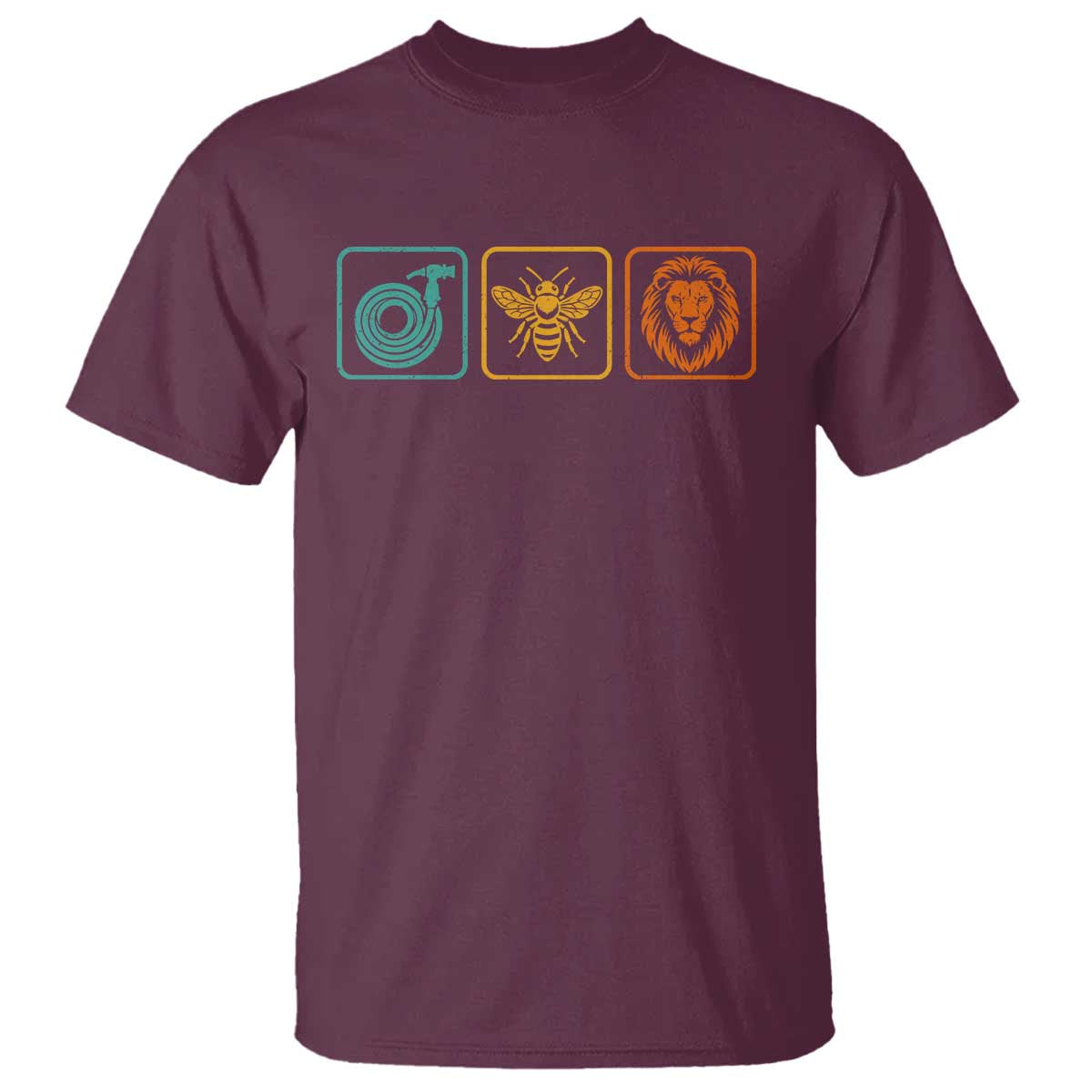 Hose Bee Lion Icons Funny Meme Retro T Shirt