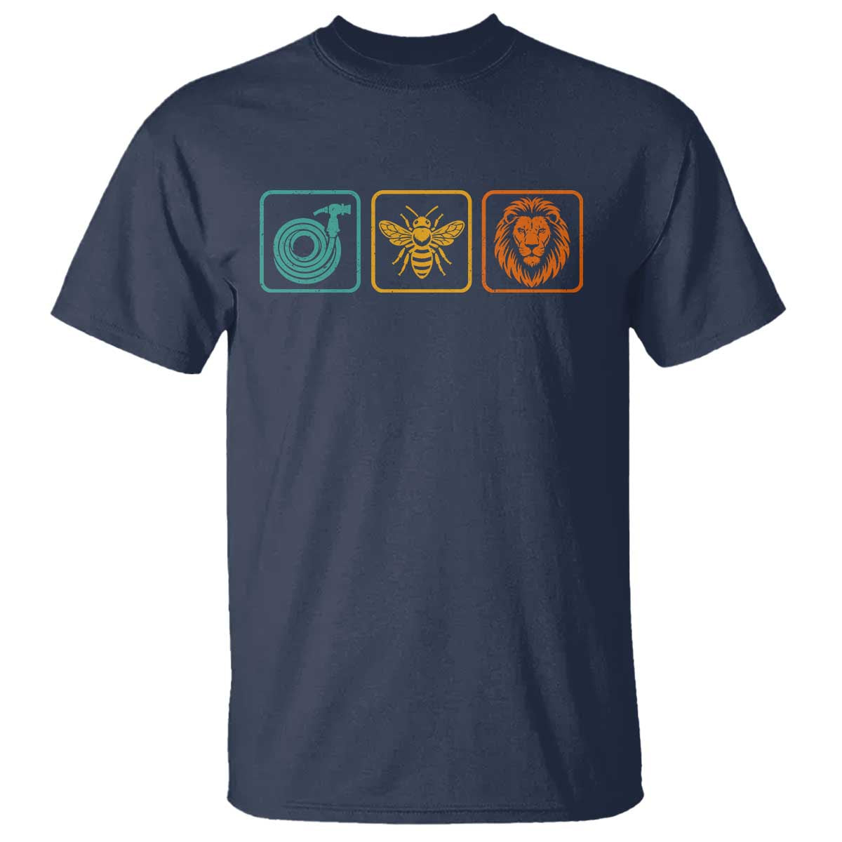 Hose Bee Lion Icons Funny Meme Retro T Shirt