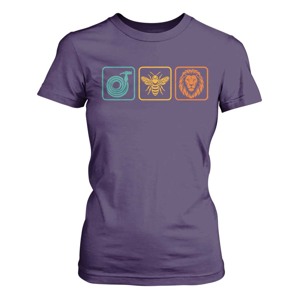 Hose Bee Lion Icons Funny Meme Retro T Shirt For Women
