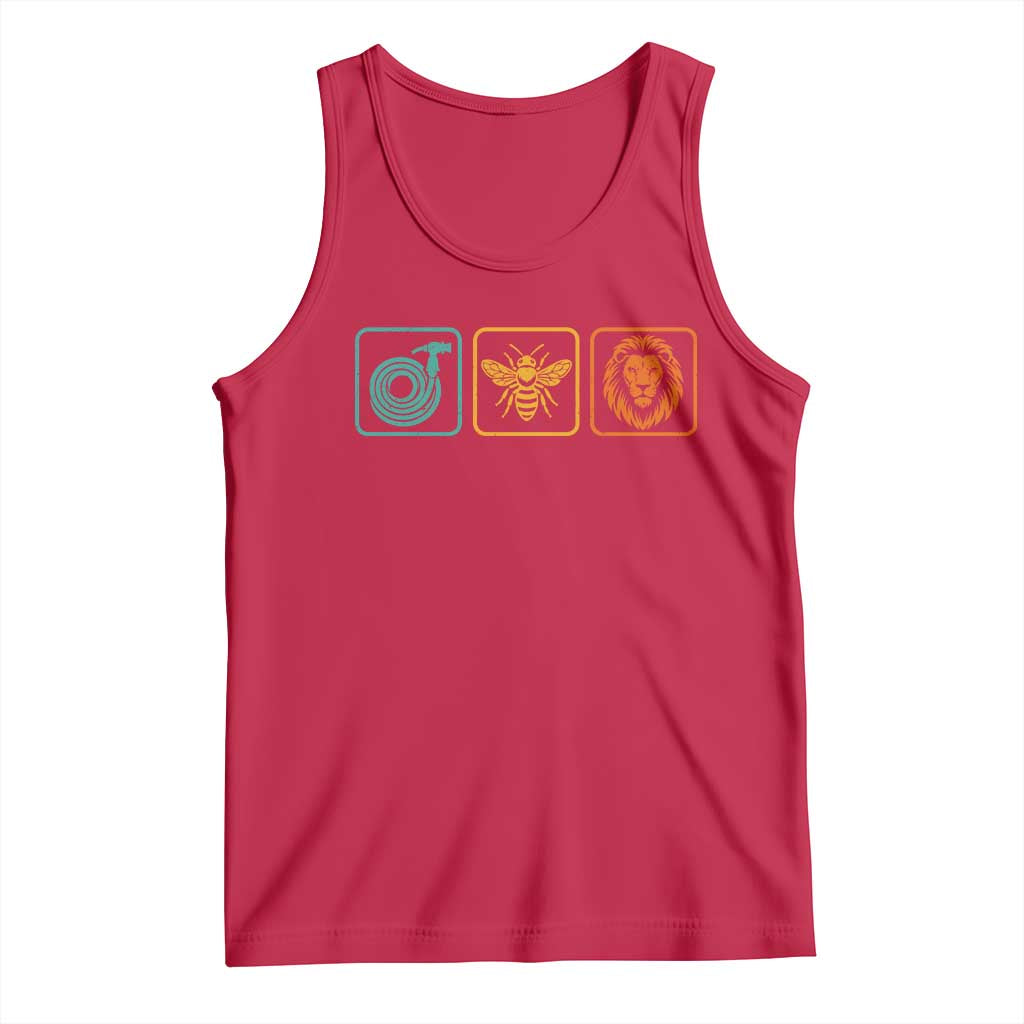 Hose Bee Lion Icons Funny Meme Retro Tank Top