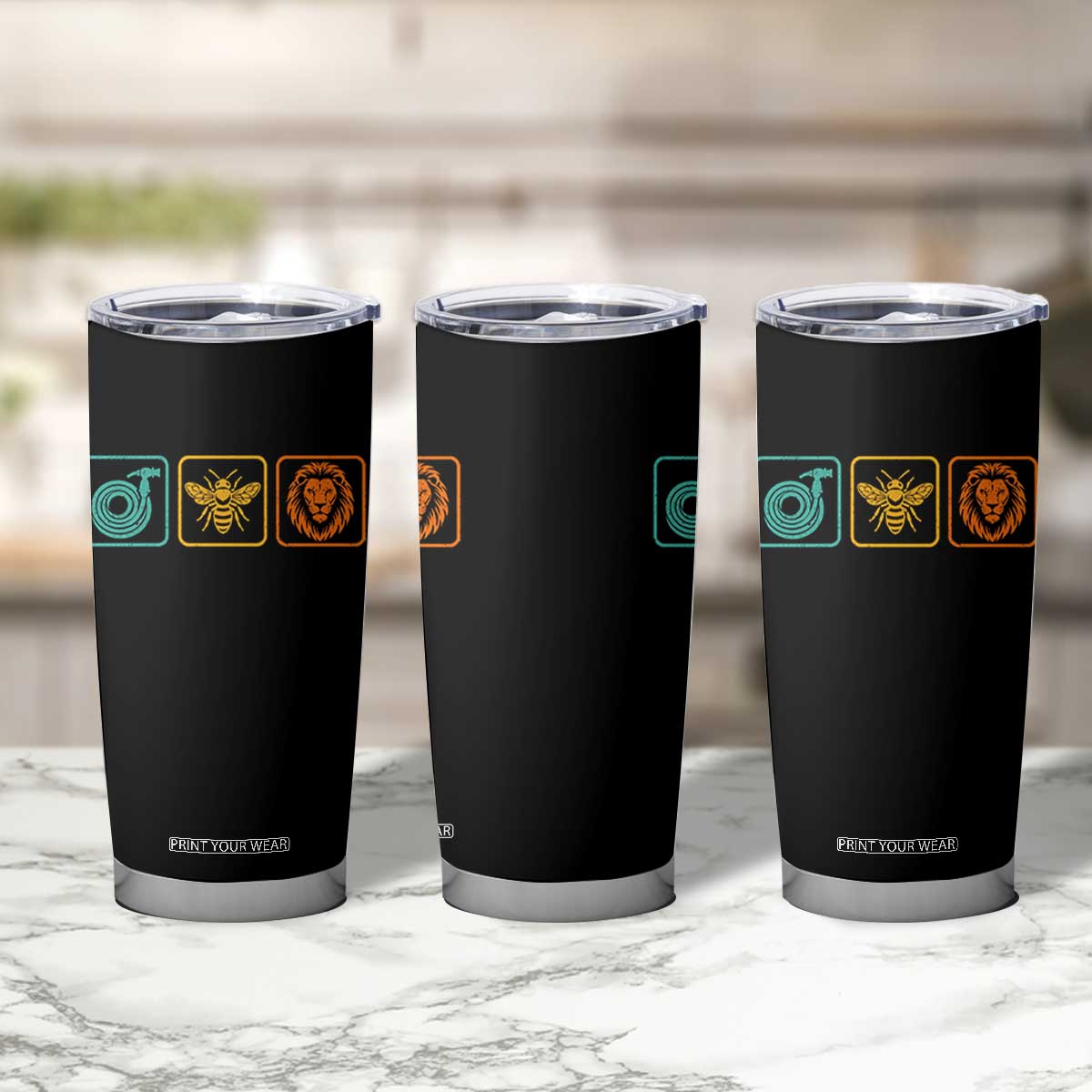 Hose Bee Lion Icons Funny Meme Retro Tumbler Cup