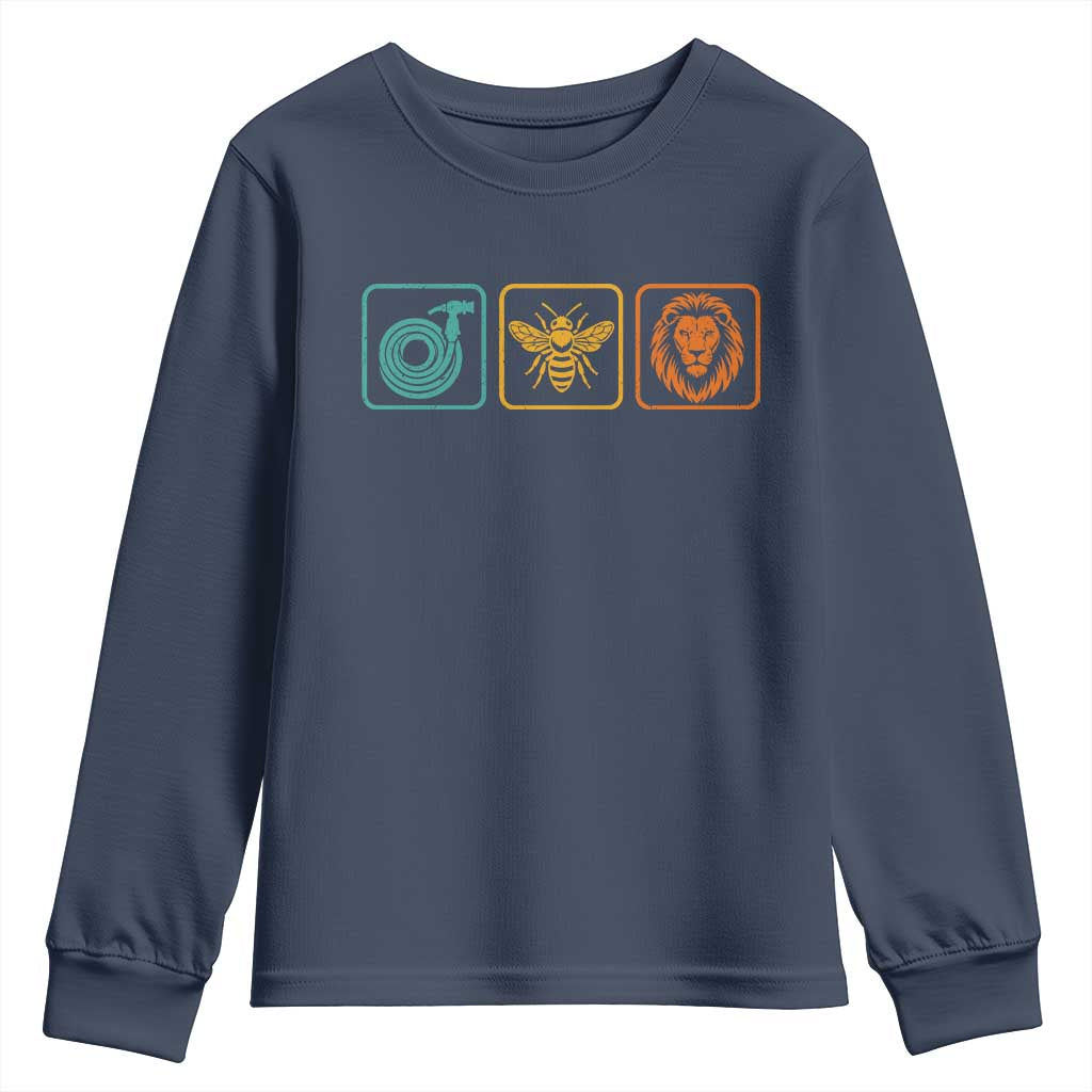 Hose Bee Lion Icons Funny Meme Retro Youth Sweatshirt