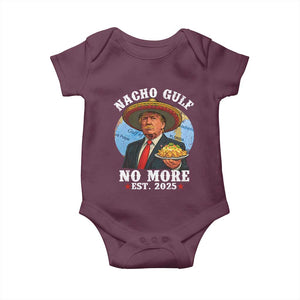 Funny Trump Nacho Gulf No More Baby Onesie Political Satire TS11 Maroon Print Your Wear