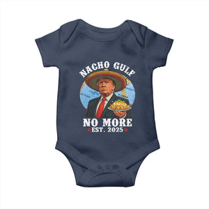 Funny Trump Nacho Gulf No More Baby Onesie Political Satire TS11 Navy Print Your Wear