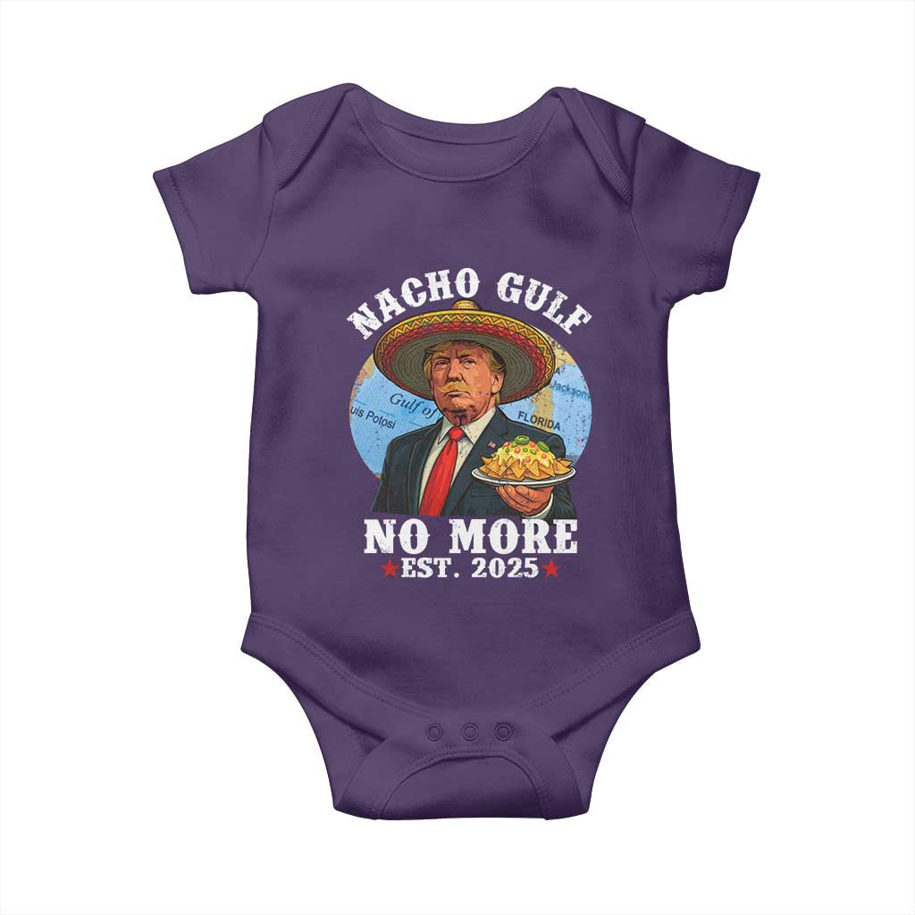 Funny Trump Nacho Gulf No More Baby Onesie Political Satire TS11 Purple Print Your Wear