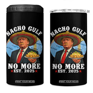 Funny Trump Nacho Gulf No More 4 in 1 Can Cooler Tumbler Political Satire TS11 One Size: 16 oz Black Print Your Wear