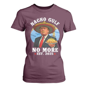 Funny Trump Nacho Gulf No More T Shirt For Women Political Satire TS11 Maroon Print Your Wear