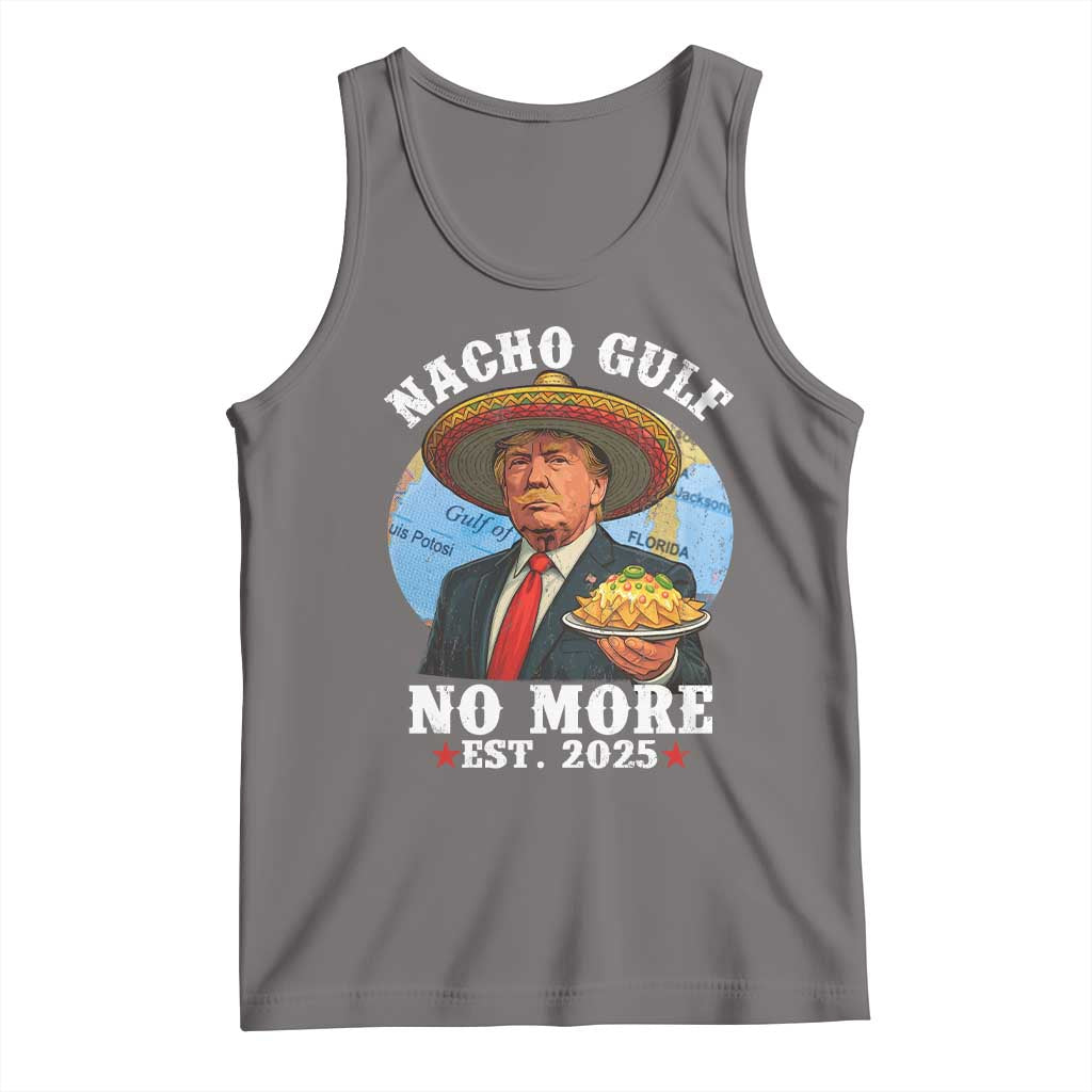 Funny Trump Nacho Gulf No More Tank Top Political Satire TS11 Deep Heather Print Your Wear