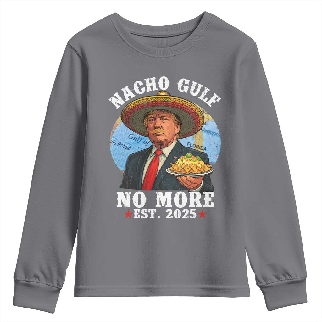 Funny Trump Nacho Gulf No More Youth Sweatshirt Political Satire TS11 Charcoal Print Your Wear