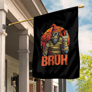 Funny Halloween Bigfoot Garden Flag Bruh Spooky Mummy Sasquatch Jack O Lantern TS11 Print Your Wear