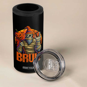 Funny Halloween Bigfoot 4 in 1 Can Cooler Tumbler Bruh Spooky Mummy Sasquatch Jack O Lantern TS11 Print Your Wear