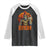 Funny Halloween Bigfoot Raglan Shirt Bruh Spooky Mummy Sasquatch Jack O Lantern TS11 Black White Print Your Wear