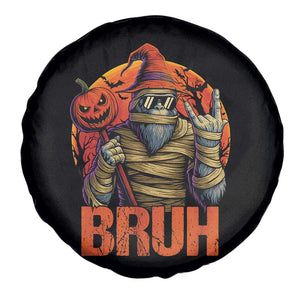 Funny Halloween Bigfoot Spare Tire Cover Bruh Spooky Mummy Sasquatch Jack O Lantern TS11 Print Your Wear