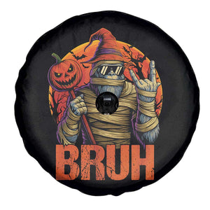 Funny Halloween Bigfoot Spare Tire Cover Bruh Spooky Mummy Sasquatch Jack O Lantern TS11 Print Your Wear