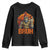 Funny Halloween Bigfoot Youth Sweatshirt Bruh Spooky Mummy Sasquatch Jack O Lantern TS11 Black Print Your Wear
