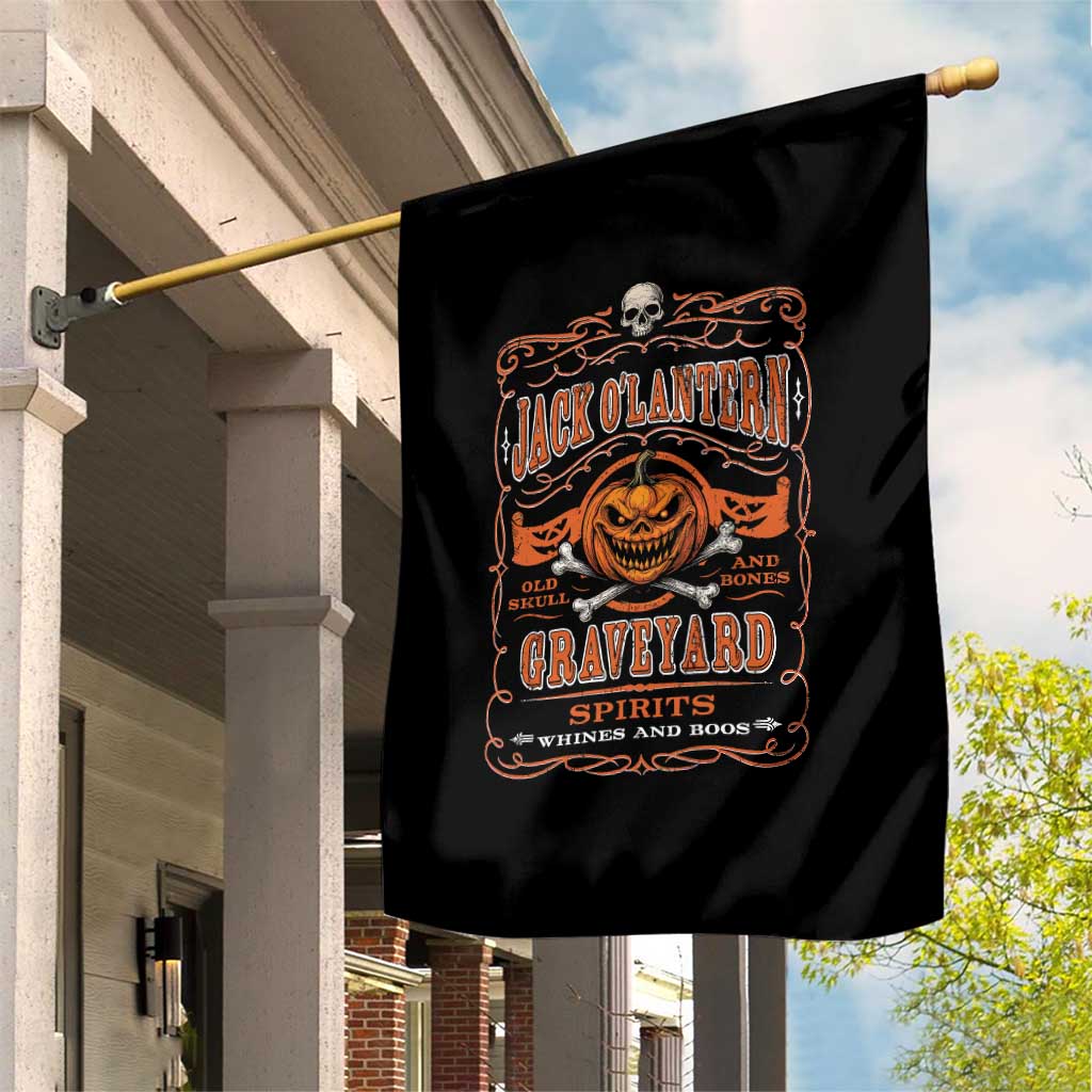 Halloween Jack O Lantern Garden Flag Scary Skull Pumpkin Face TS11 Print Your Wear