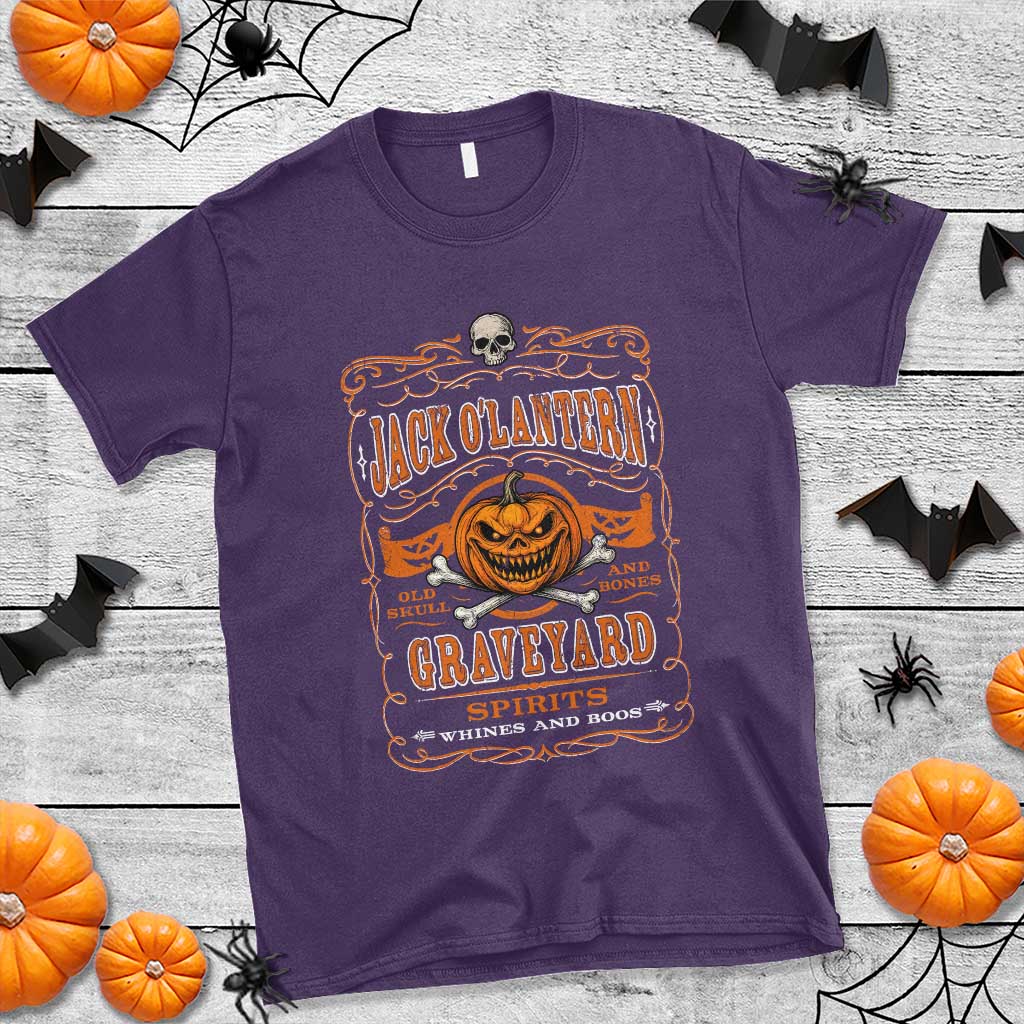 Halloween Jack O Lantern T Shirt Scary Skull Pumpkin Face TS11 Purple Print Your Wear