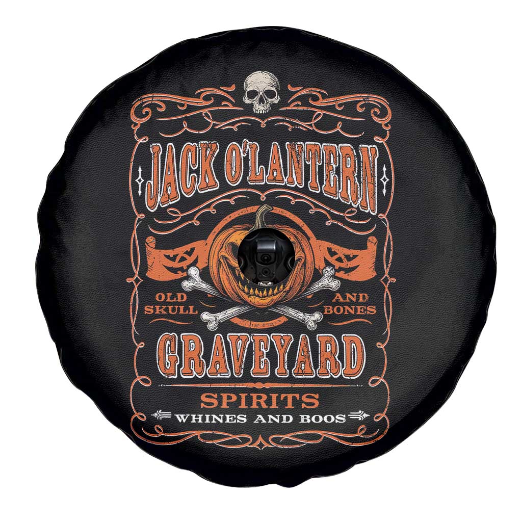 Halloween Jack O Lantern Spare Tire Cover Scary Skull Pumpkin Face TS11 Print Your Wear