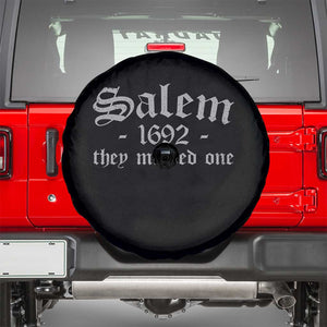 Salem 1692 They Missed One Spare Tire Cover Halloween Feminist Witch Trials Gothic TS11 Black Print Your Wear