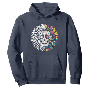 Day Of The Dead Hoodie Dia De Los Muertos Sugar Skull Mexican TS11 Navy Print Your Wear