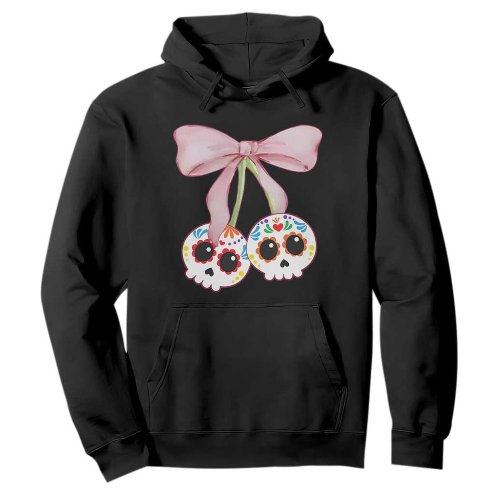Day Of The Dead Hoodie Sugar Skull Pink Bow Coquette Aesthetic TS11 Black Print Your Wear