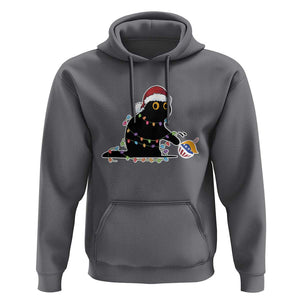 Funny Harris Supporter Hoodie Christmas Black Cat With Bauble TS11 Charcoal Print Your Wear