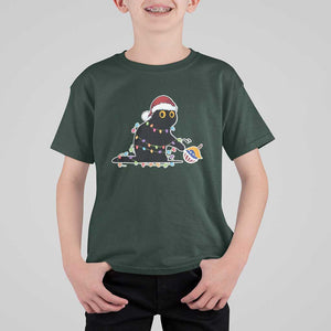 Funny Harris Supporter T Shirt For Kid Christmas Black Cat With Bauble TS11 Dark Forest Green Print Your Wear