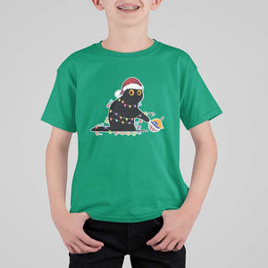 Funny Harris Supporter T Shirt For Kid Christmas Black Cat With Bauble TS11 Irish Green Print Your Wear
