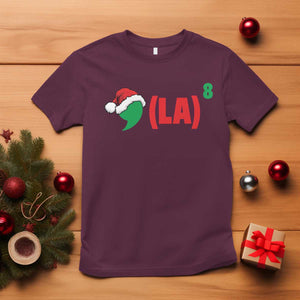 Harris Christmas T Shirt Comma La Kamala Santa Hat Xmas TS11 Maroon Print Your Wear