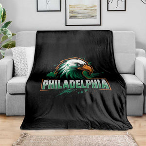 PFE Football Lover Throw Blanket Vintage Green Splash Sport Fan Game Day TS11 Print Your Wear