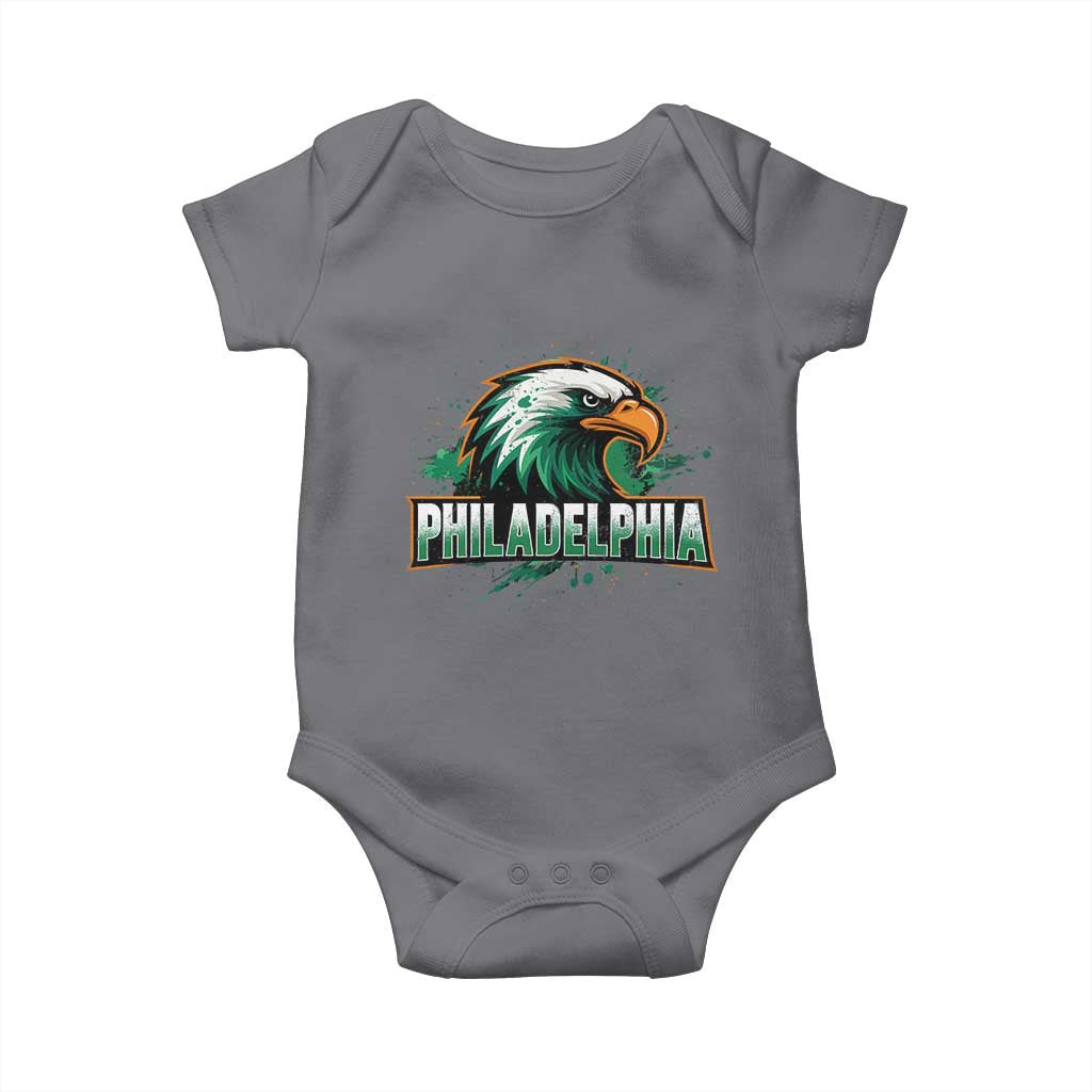 Philadelphia Fan Baby Onesie Eagles Sport Philly Fan TS11 Charcoal Print Your Wear