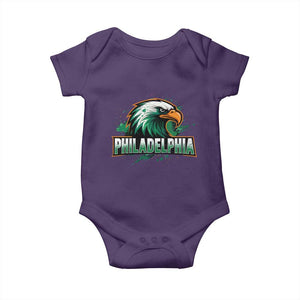 PFE Football Lover Baby Onesie Vintage Green Splash Sport Fan Game Day TS11 Purple Print Your Wear