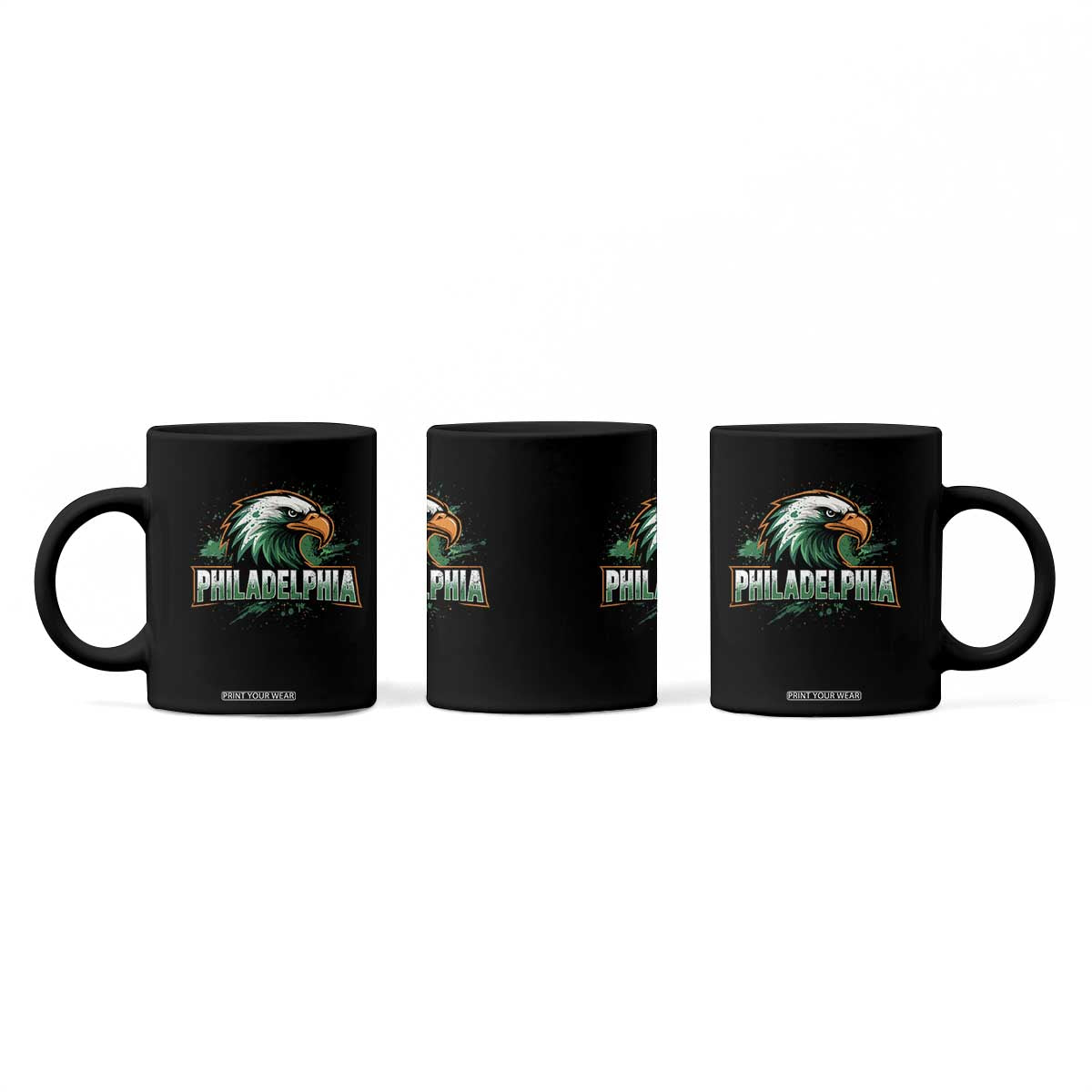 PFE Football Lover Coffee Mug Vintage Green Splash Sport Fan Game Day TS11 Print Your Wear
