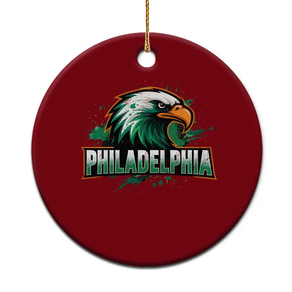 PFE Football Lover Ceramic Ornament Vintage Green Splash Sport Fan Game Day TS11 1pc Red Print Your Wear