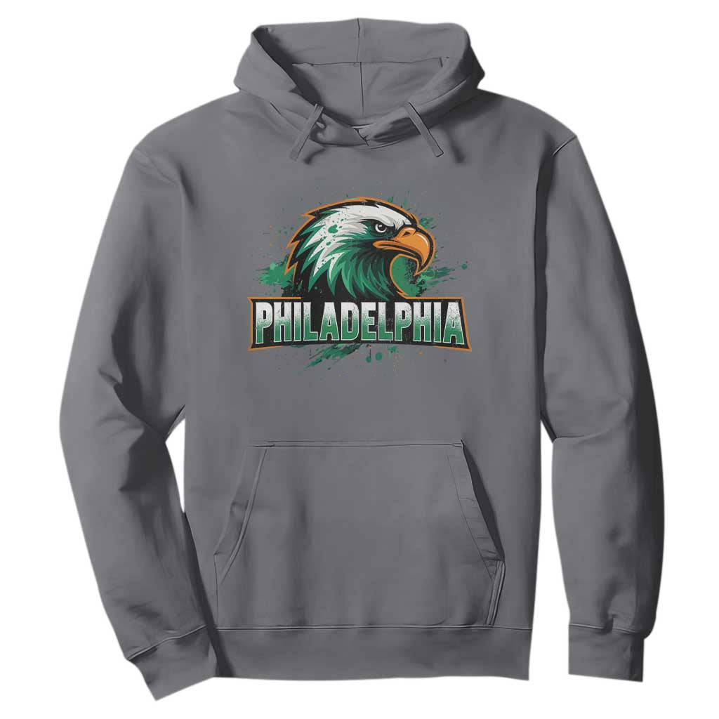 PFE Football Lover Hoodie Vintage Green Splash Sport Fan Game Day TS11 Charcoal Print Your Wear