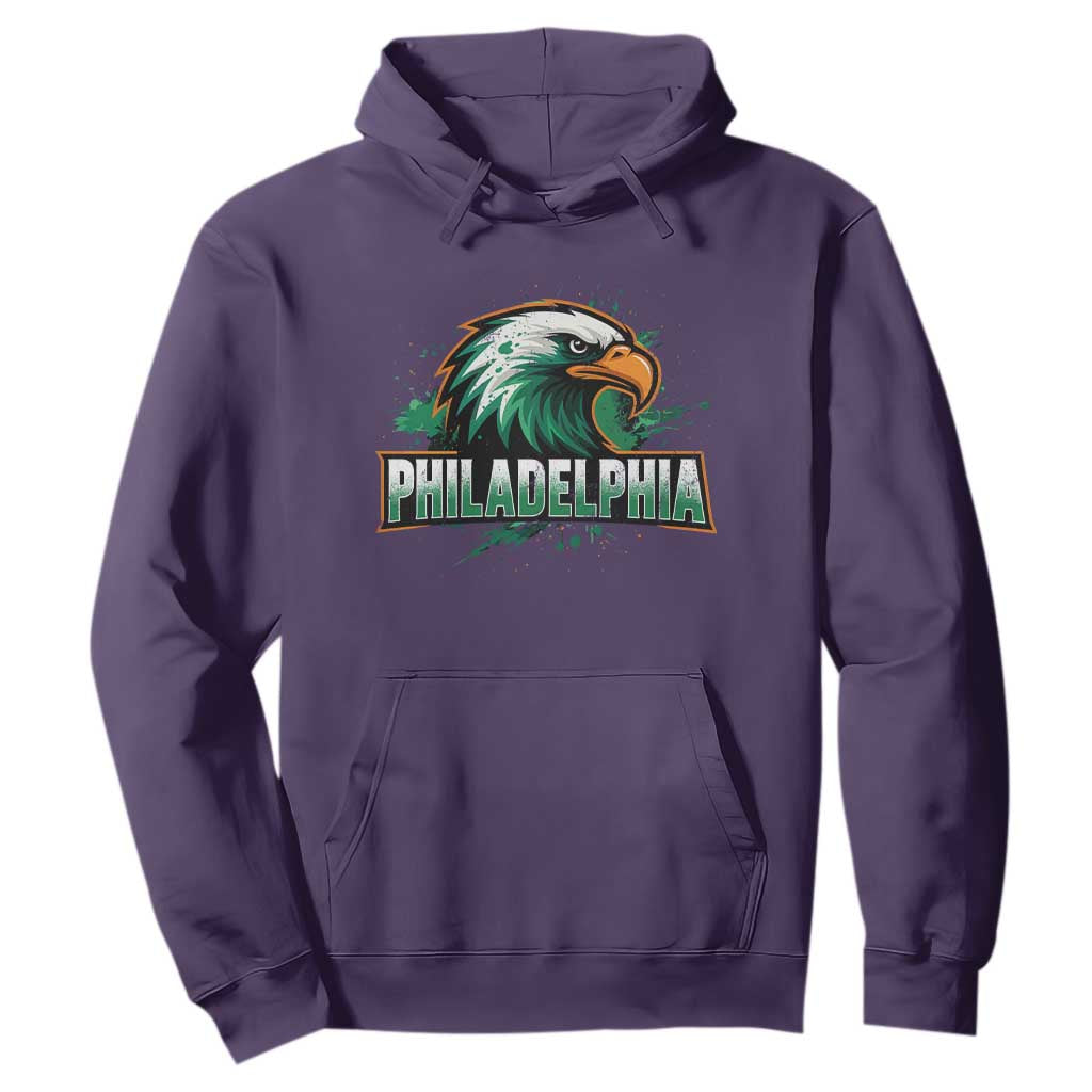 PFE Football Lover Hoodie Vintage Green Splash Sport Fan Game Day TS11 Purple Print Your Wear