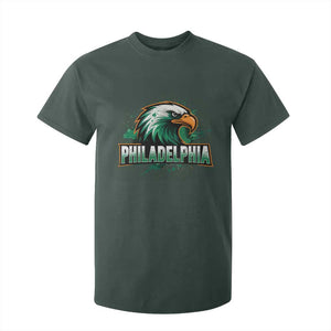 PFE Football Lover T Shirt For Kid Vintage Green Splash Sport Fan Game Day TS11 Dark Forest Green Print Your Wear