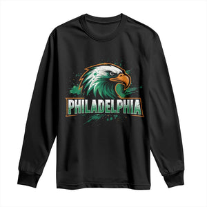 PFE Football Lover Long Sleeve Shirt Vintage Green Splash Sport Fan Game Day TS11 Black Print Your Wear