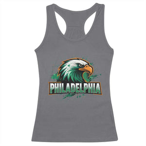 PFE Football Lover Racerback Tank Top Vintage Green Splash Sport Fan Game Day TS11 Charcoal Print Your Wear