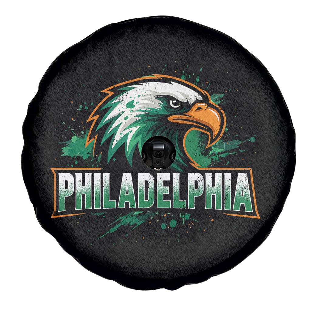 PFE Football Lover Spare Tire Cover Vintage Green Splash Sport Fan Game Day TS11 Print Your Wear