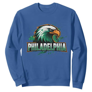 Philadelphia Fan Sweatshirt Eagles Sport Philly Fan TS11 Royal Blue Print Your Wear