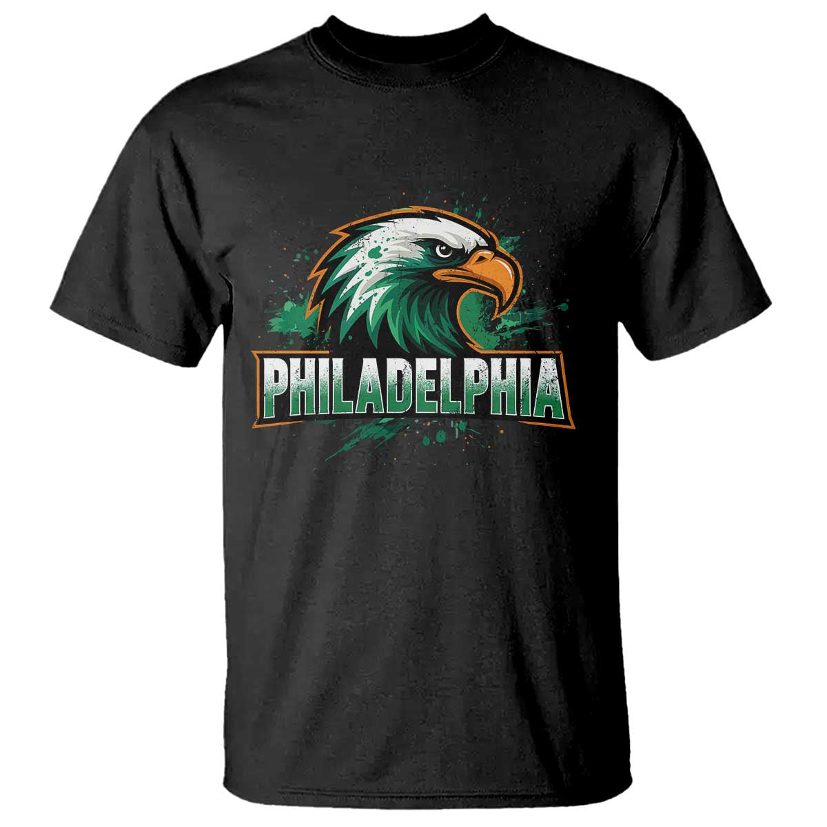 PFE Football Lover T Shirt Vintage Green Splash Sport Fan Game Day TS11 Black Print Your Wear