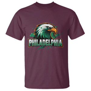 PFE Football Lover T Shirt Vintage Green Splash Sport Fan Game Day TS11 Maroon Print Your Wear