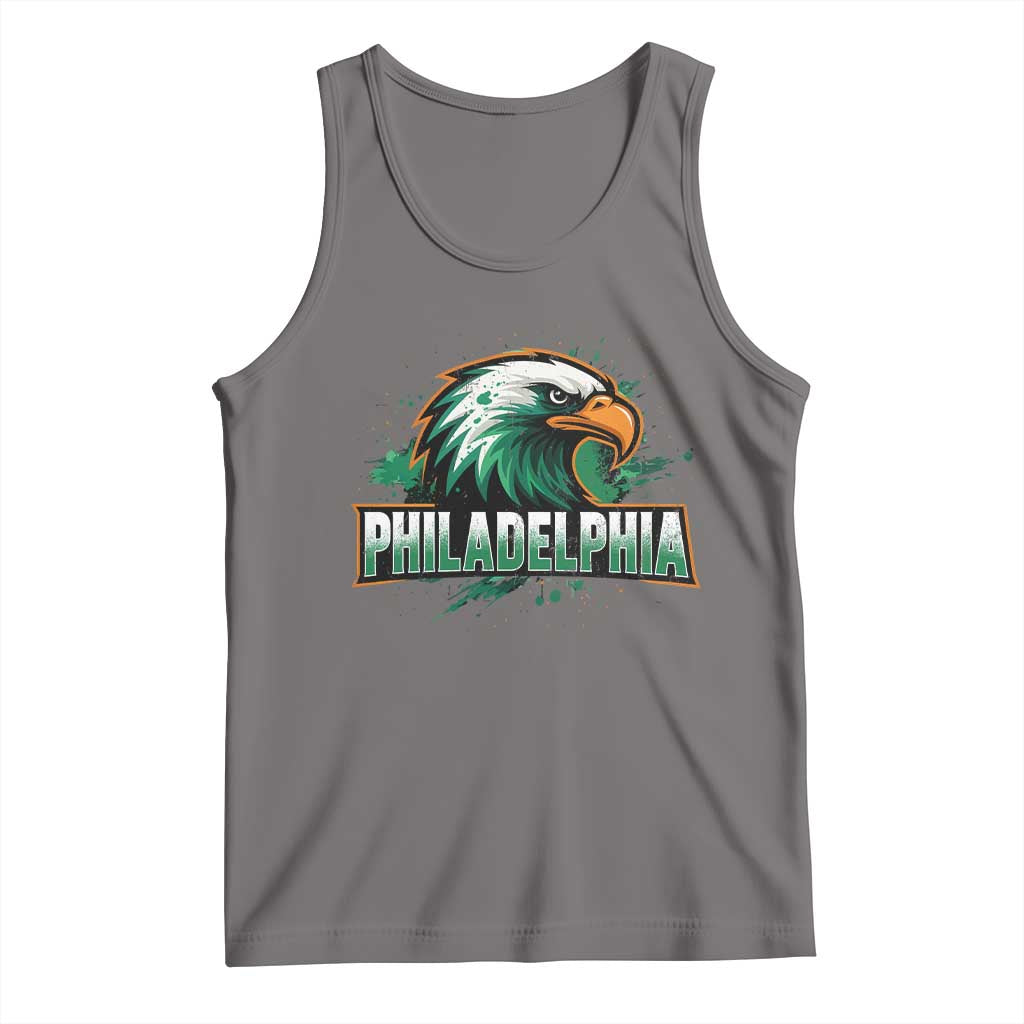 PFE Football Lover Tank Top Vintage Green Splash Sport Fan Game Day TS11 Deep Heather Print Your Wear