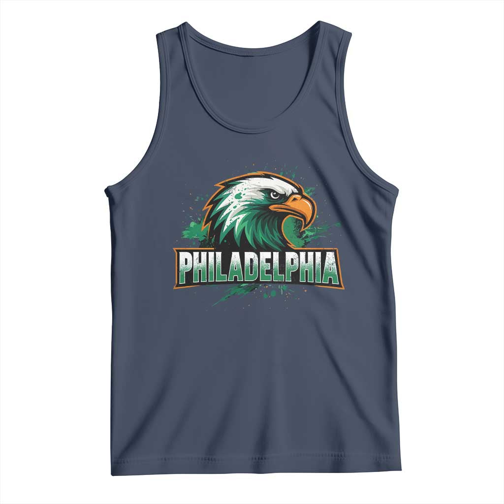 PFE Football Lover Tank Top Vintage Green Splash Sport Fan Game Day TS11 Navy Print Your Wear